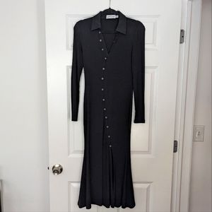 Button down long sleeve dress